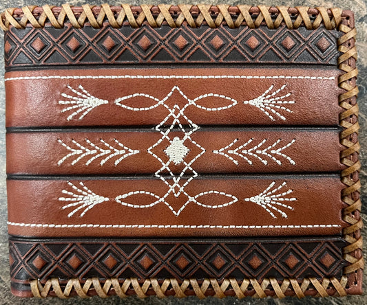 TL Bifold Wallet Toe bug Desing and Rawhide