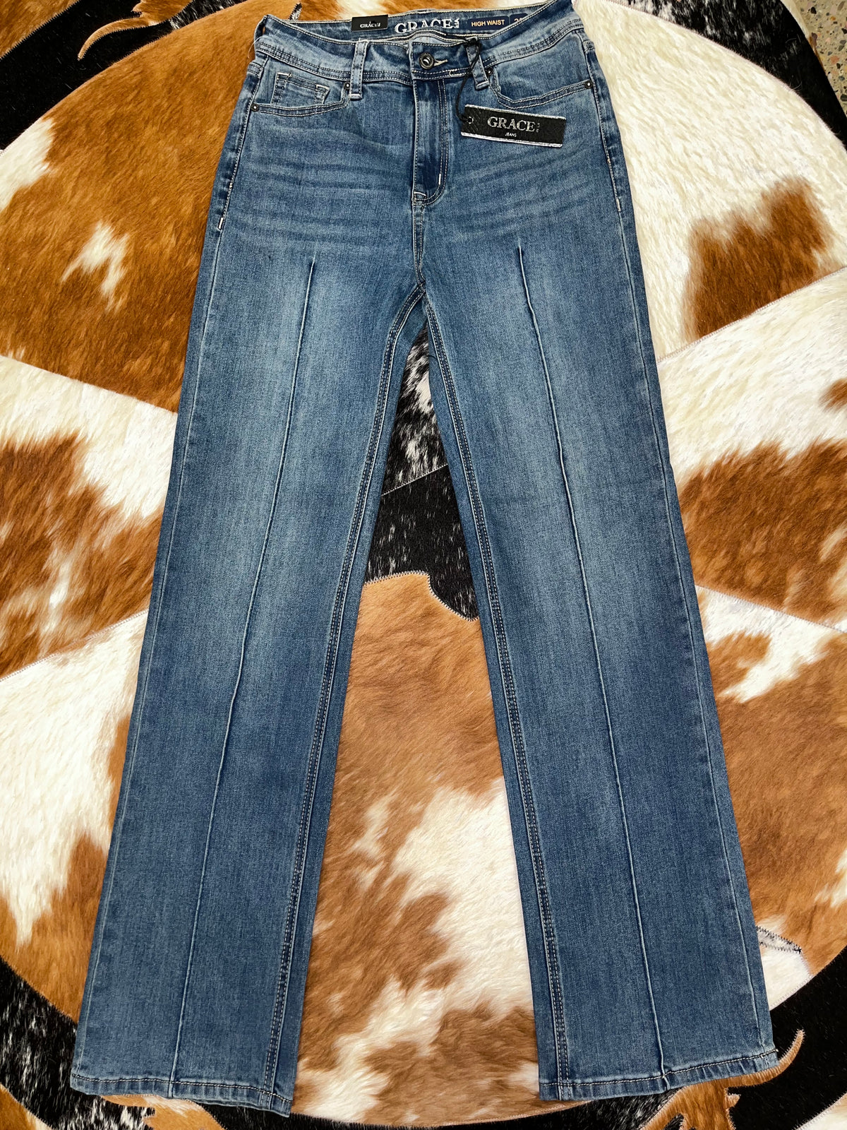 Grace in LA Simple Stitches Bootcut Jeans