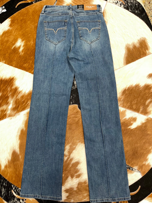 Grace in LA Simple Stitches Bootcut Jeans