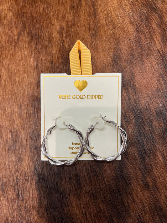 Twisted Hoop Earrings