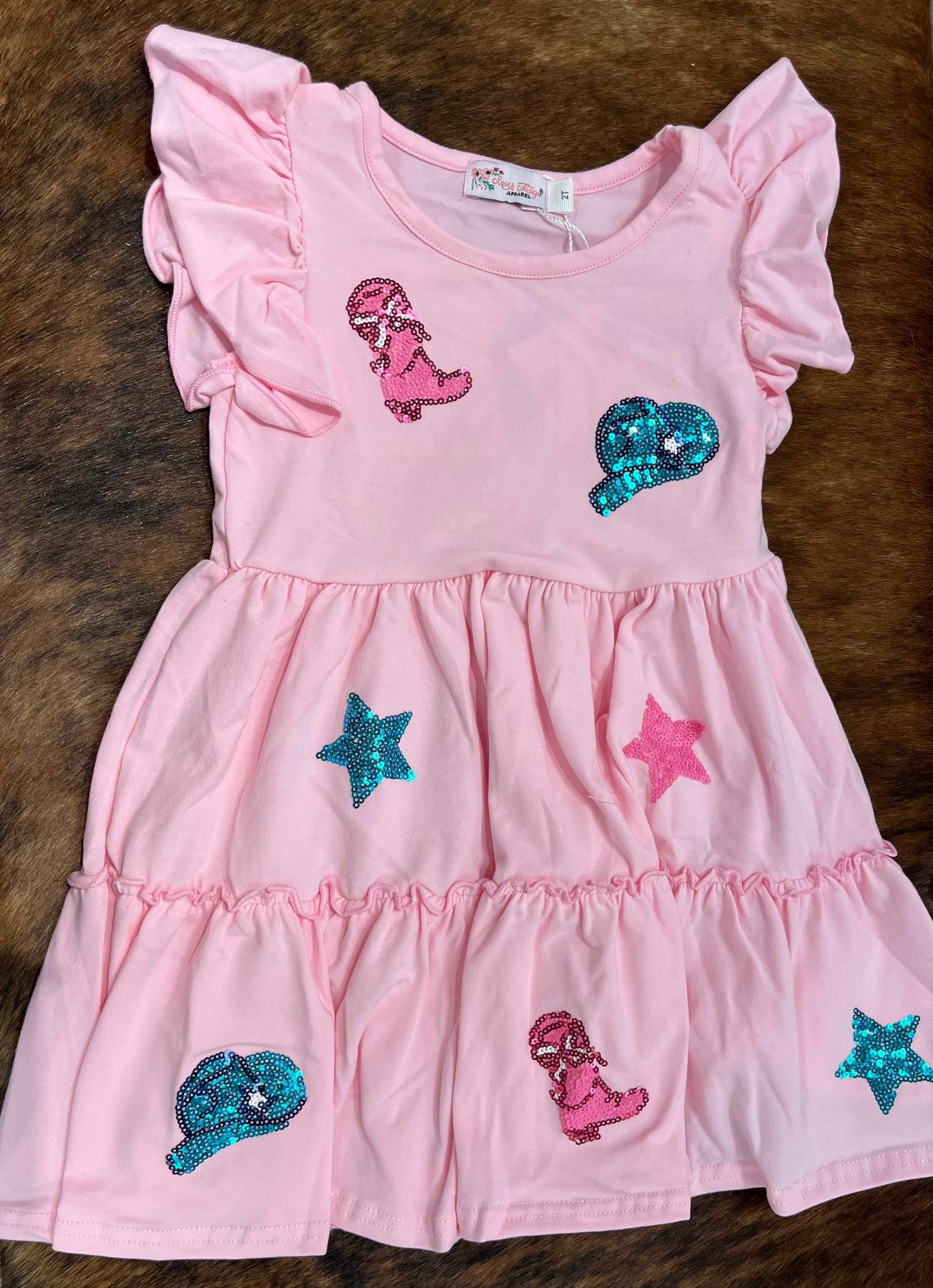 Cowgirl Sequin Girl Dress