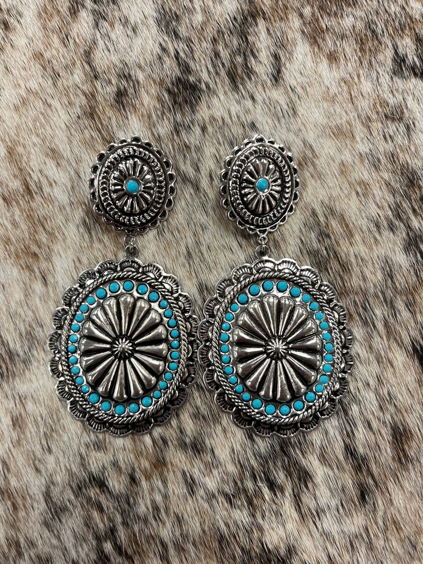 Desert Concho Statement Earrings