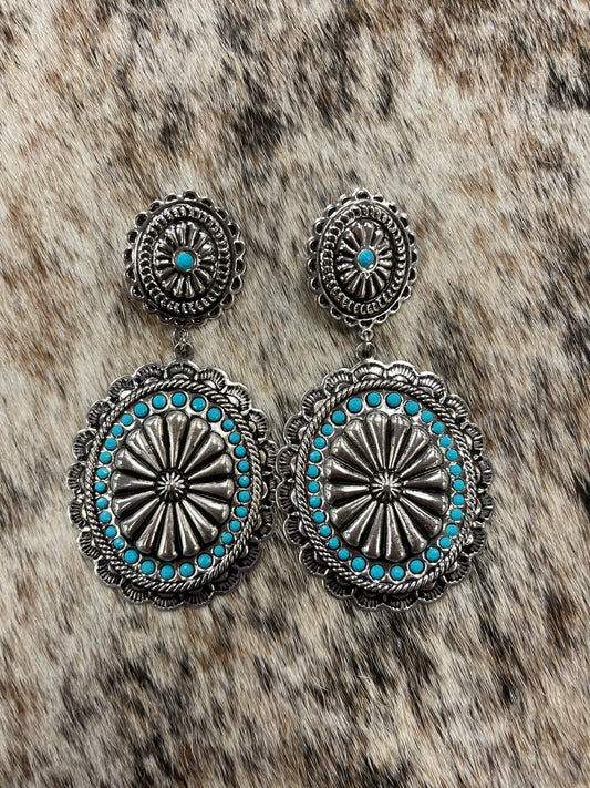 Desert Concho Statement Earrings