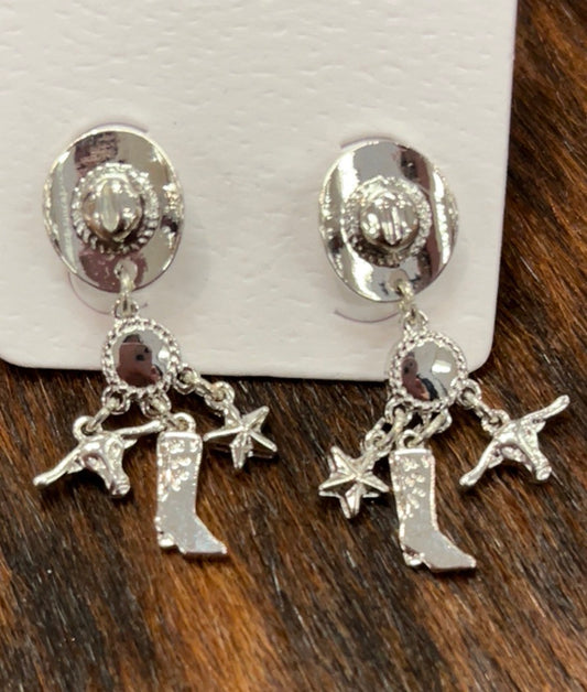 Western Rodeo Drops Earrings