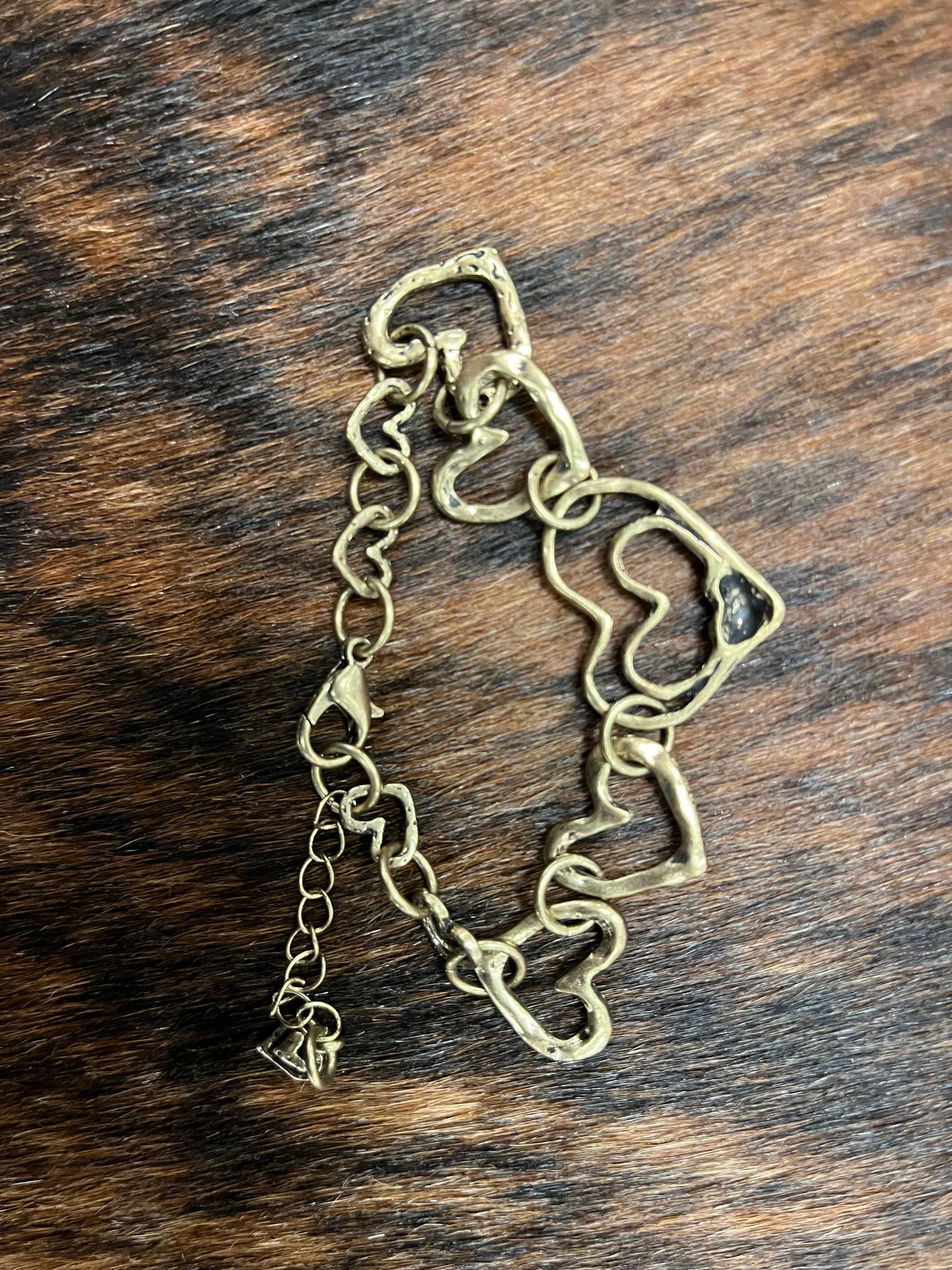 Rustic Heart Bracelet