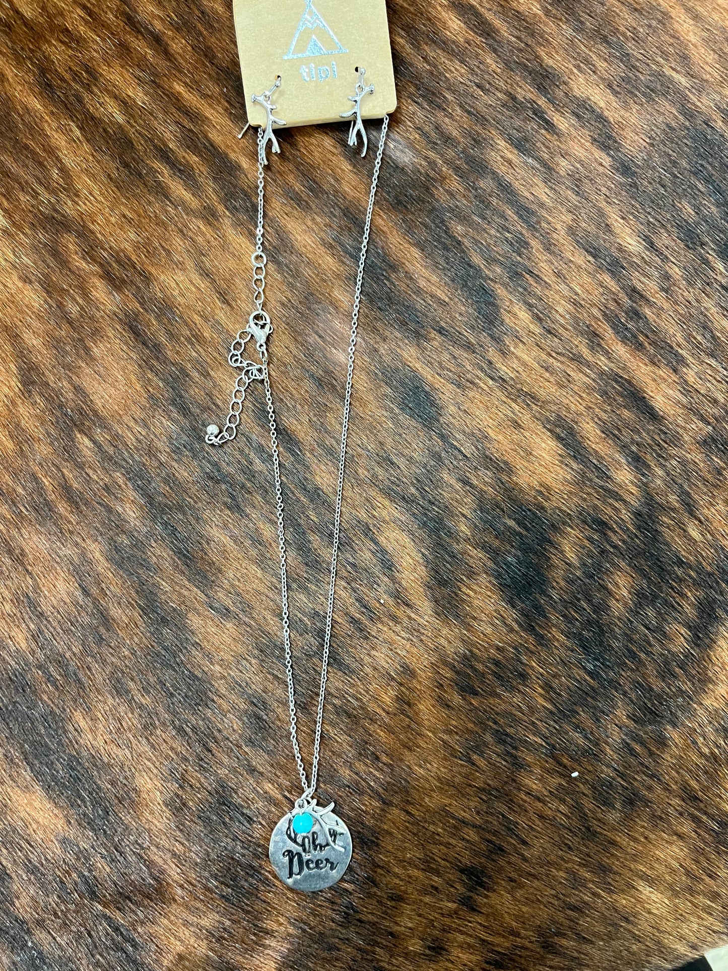 Deer Antler Jewelry Set