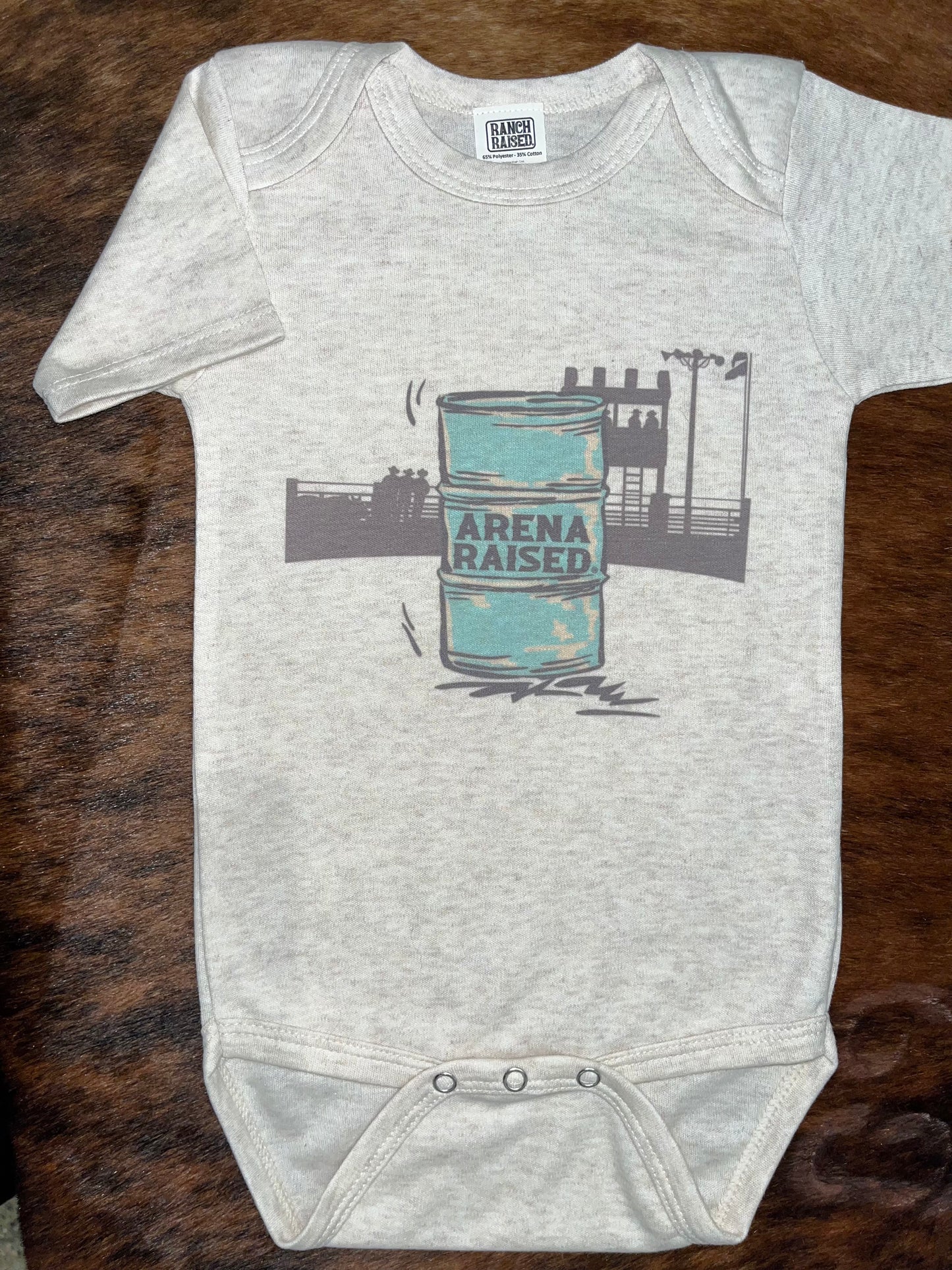 Ranch Raised Boy's Oatmeal Bodysuit