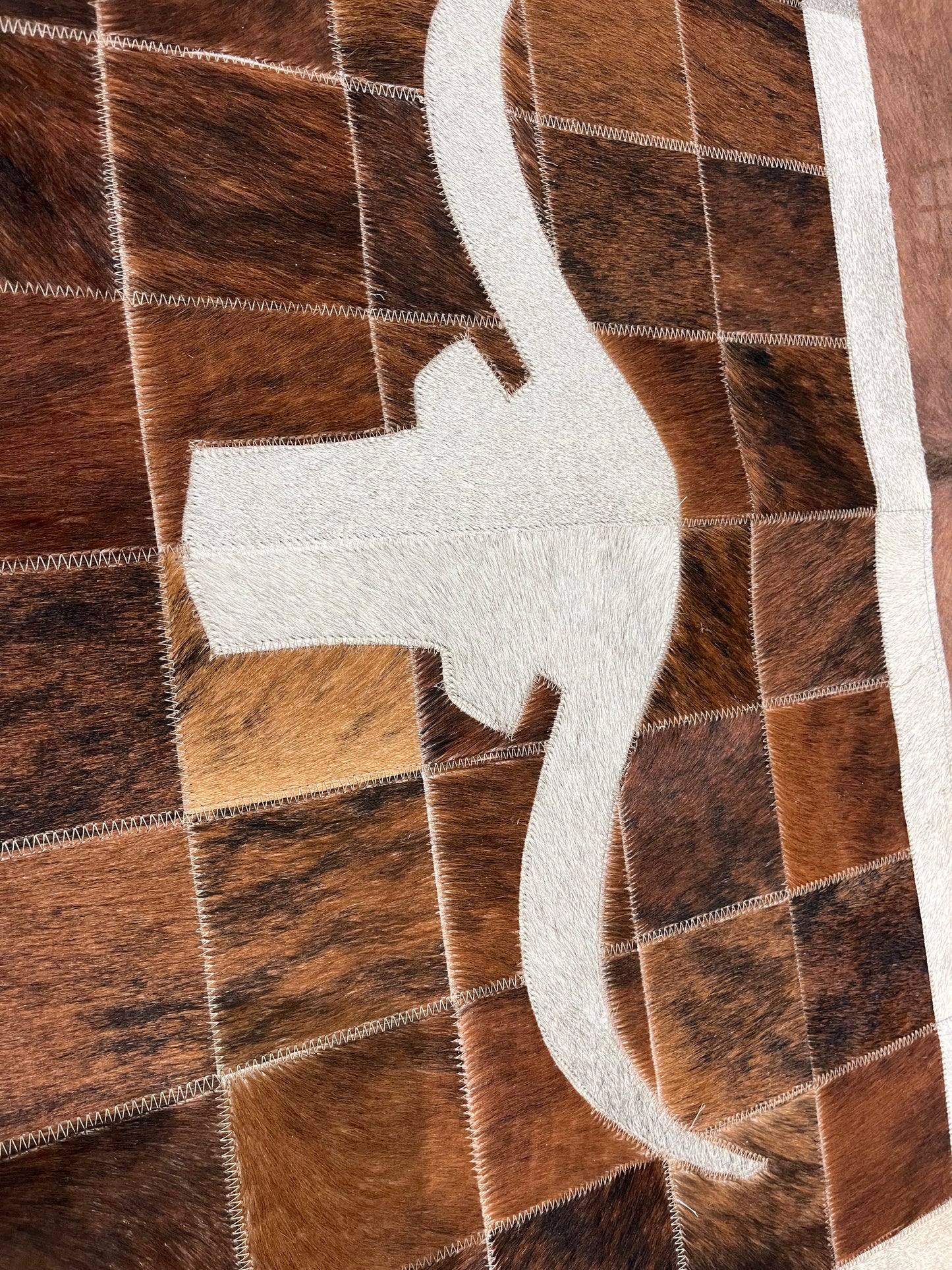 Longhorn Cowhide Patchwork Doormat