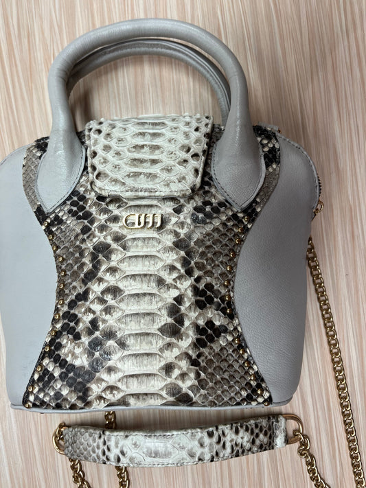 Python Elegance Bone Bag
