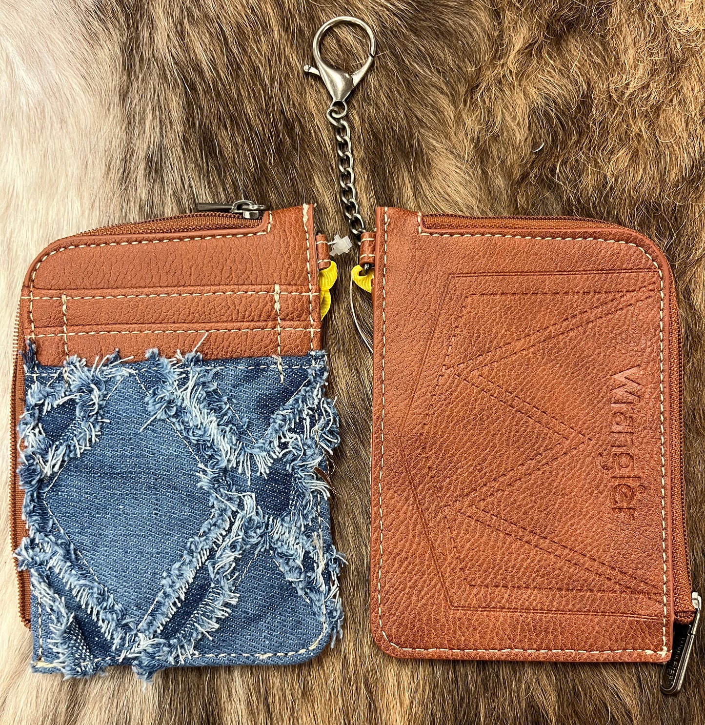 Style Wrangler Southwestern Art Print Mini Zip Card Case