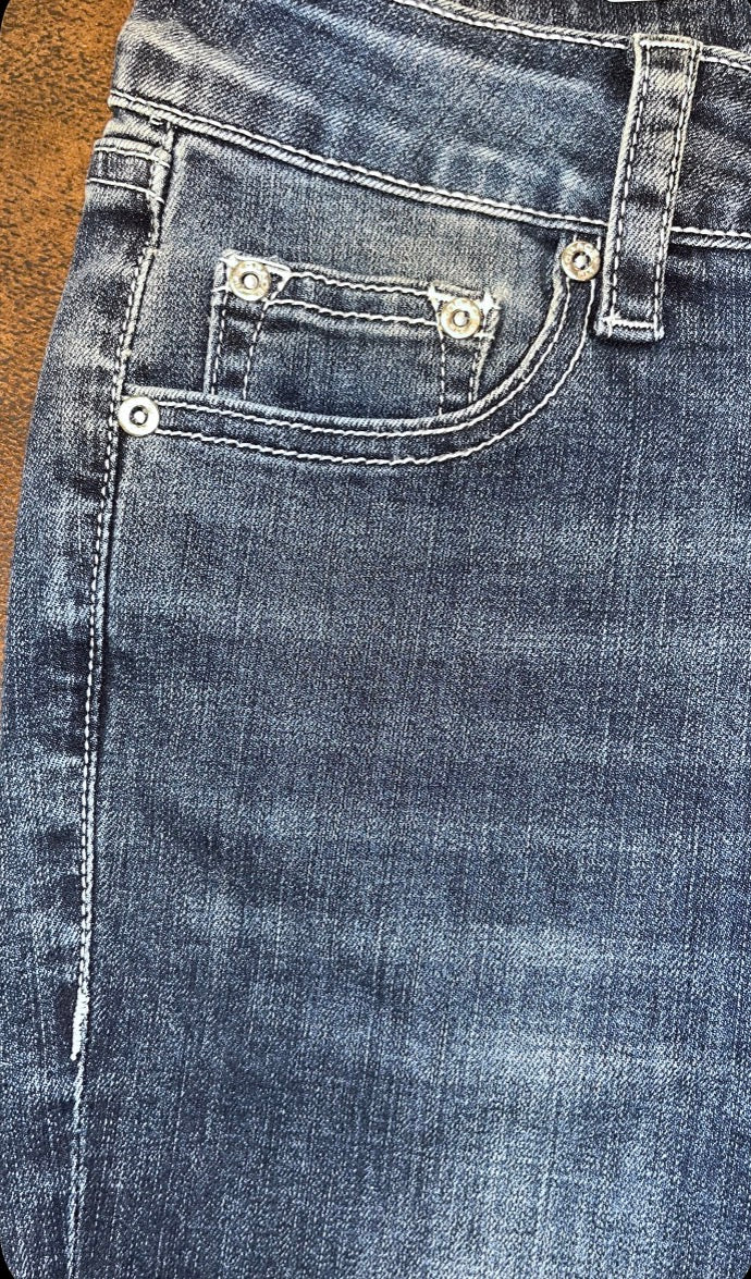 Grace in LA Bug Toe Western Side Detail Flare Jeans