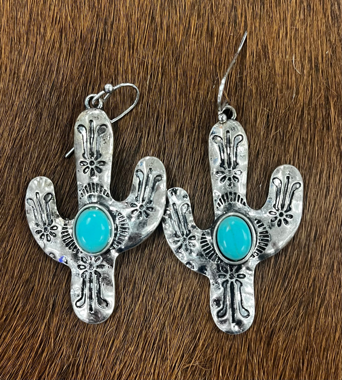 Turquoise Cactus Earrings