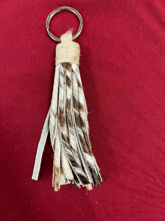 Fleece Cowhide Keychain