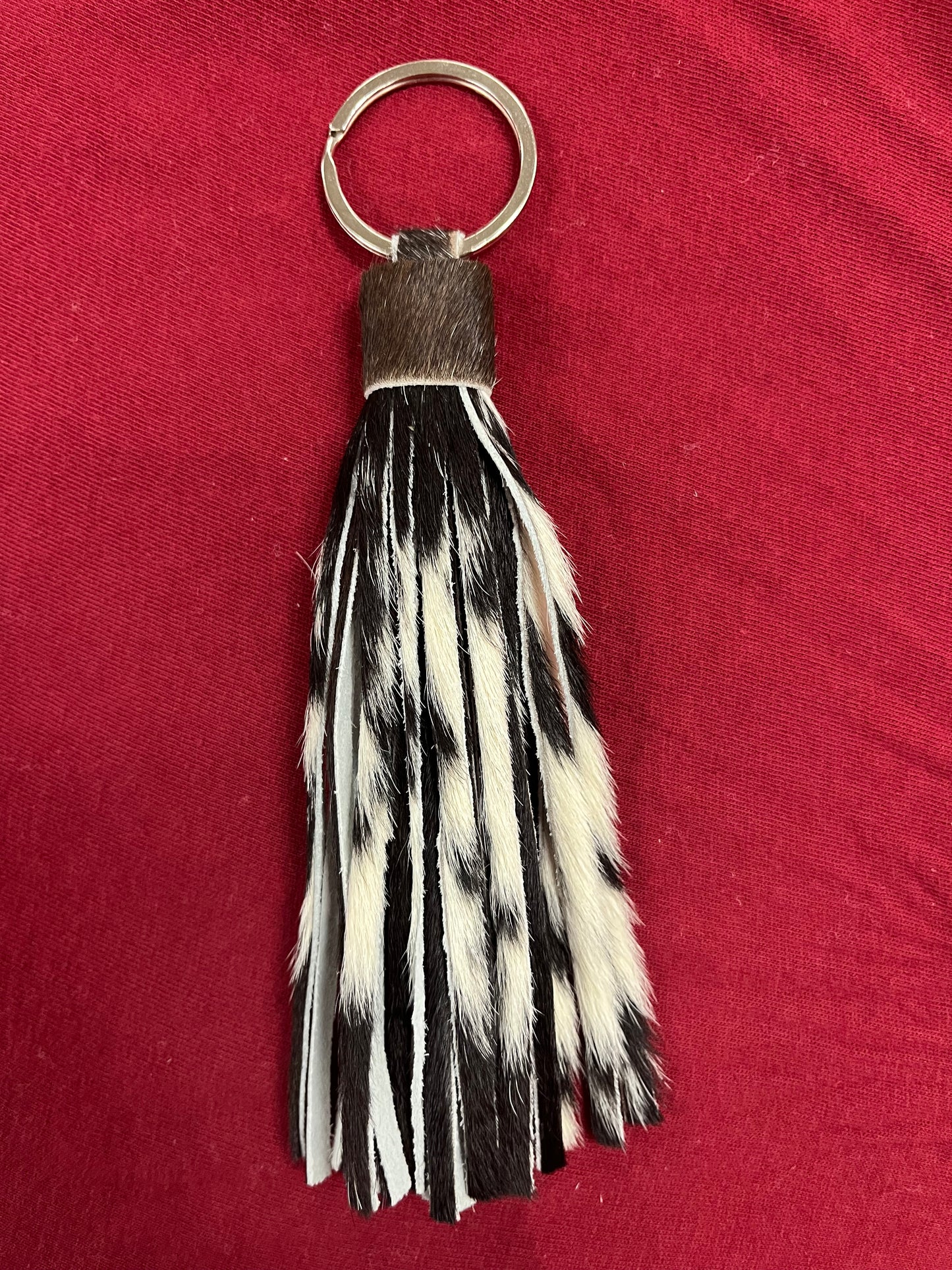 Fleece Cowhide Keychain
