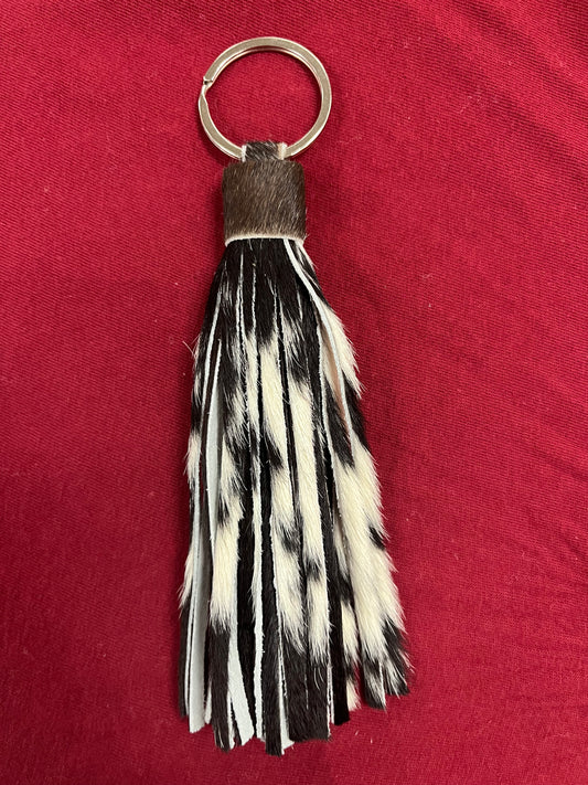 Fleece Cowhide Keychain