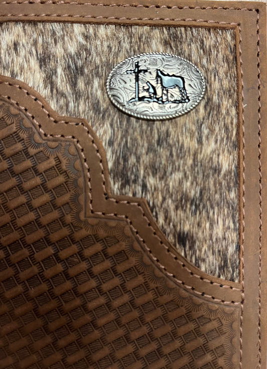 Justin Men's Rodeo Wallet Hair-On