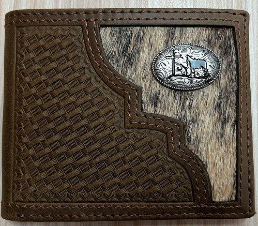 Justin Bifold Wallet Hair-On