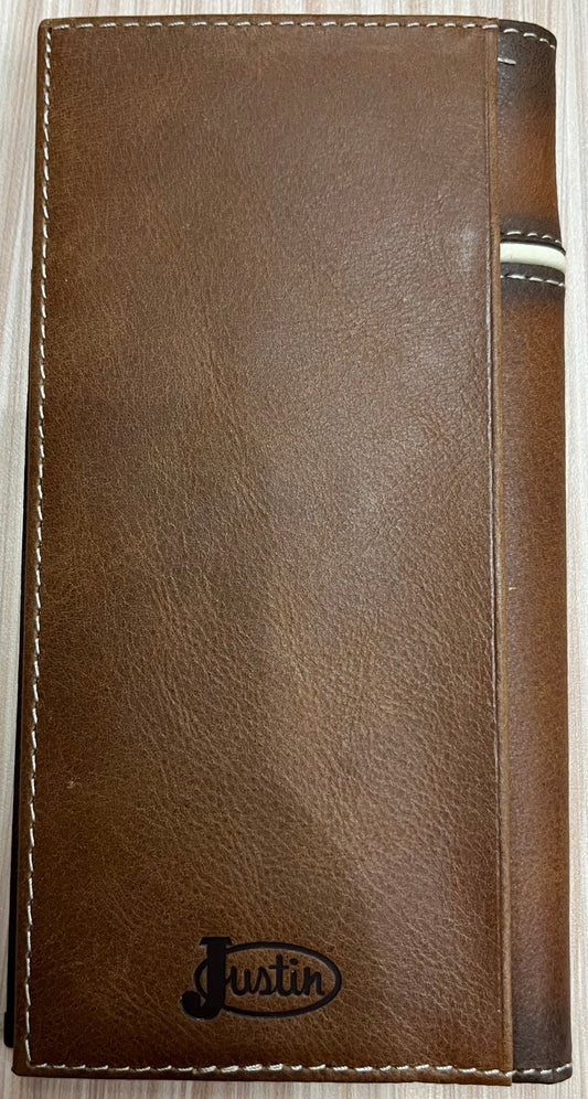 Justin Men's Rodeo Wallet Eagle Stitch Wallet