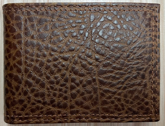 Justin Men's Genuine Leather Bifold Wallet Tan Textured Leather