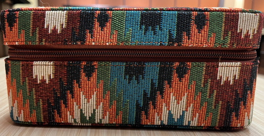 Justin Large Jewelry Case Custom Aztec Jacquard