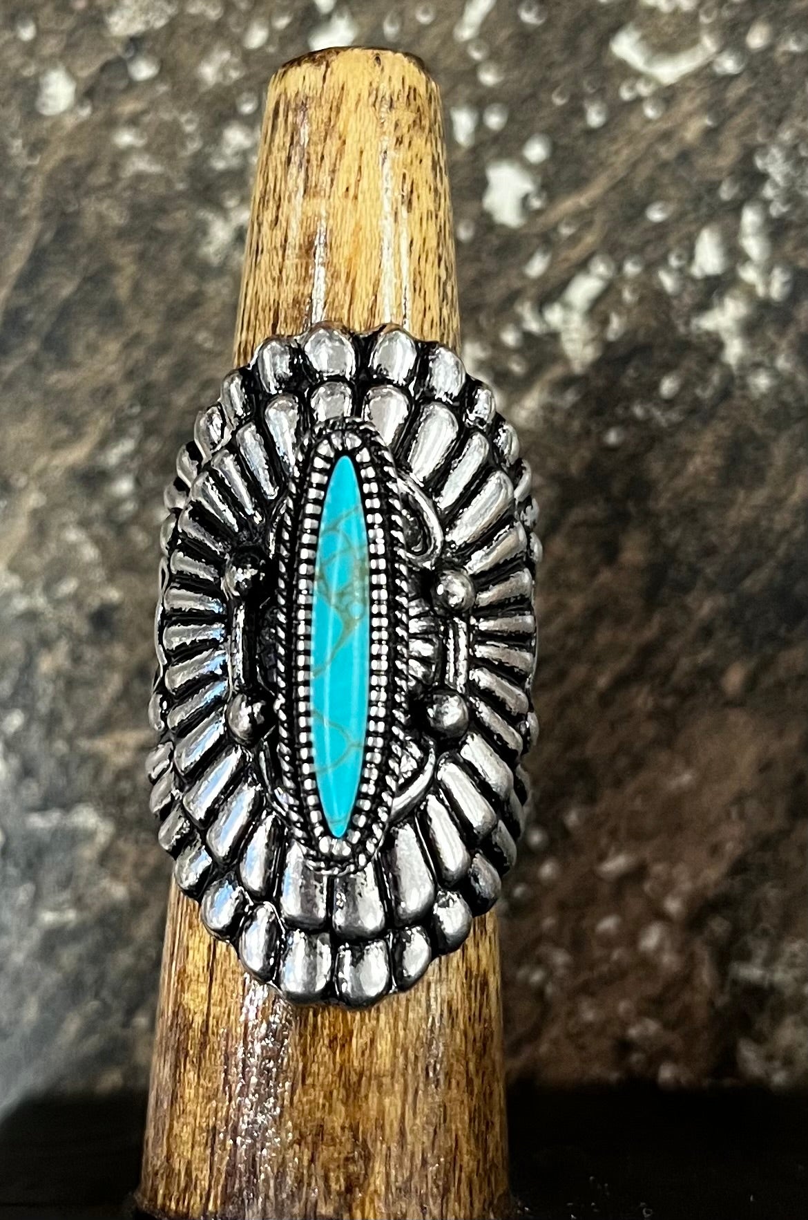 Western Turquoise Statement Ring