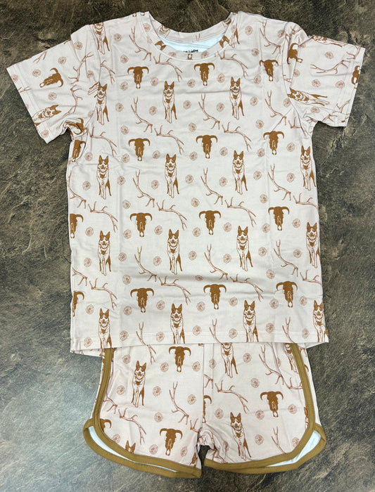 Kids Set Cow Dogs & Antlers Bamboo