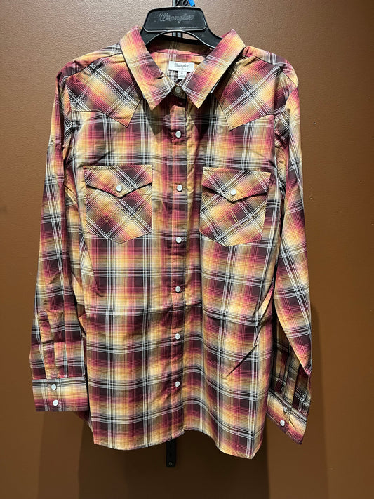 Wrangler Long Sleeve Snap Top