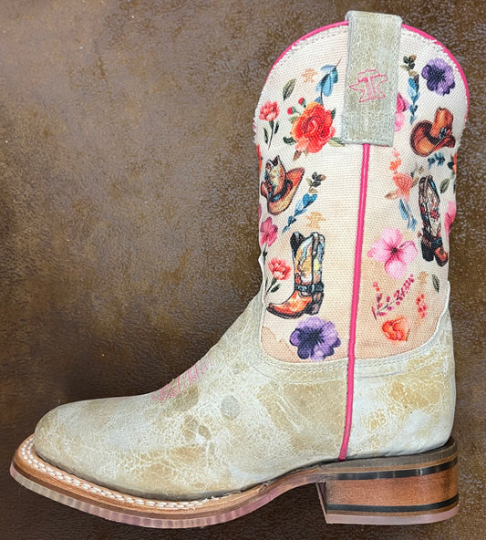 Tin Haul Girl Boots "Let's Go Cowgirl"