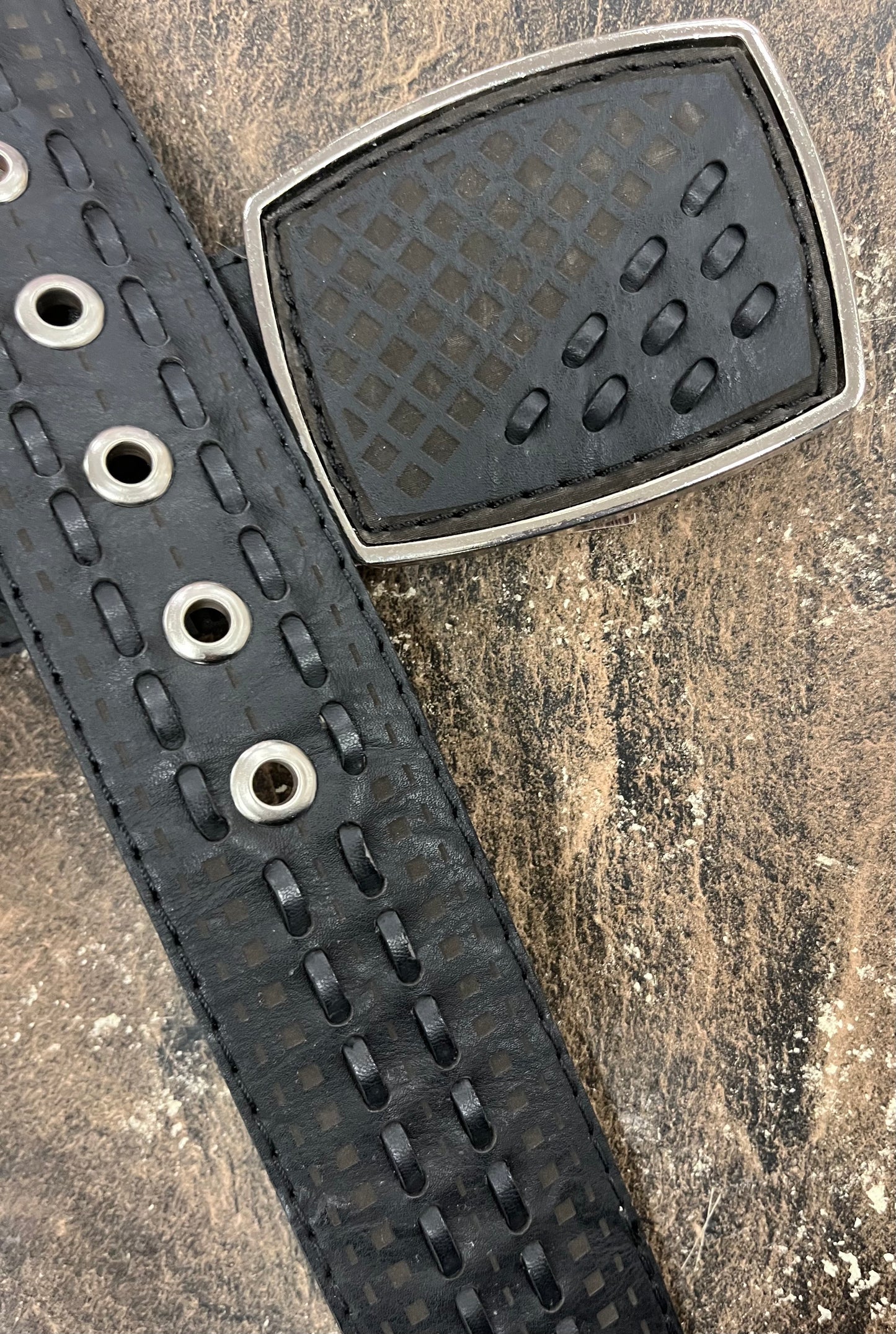 Embossed Leather Belt