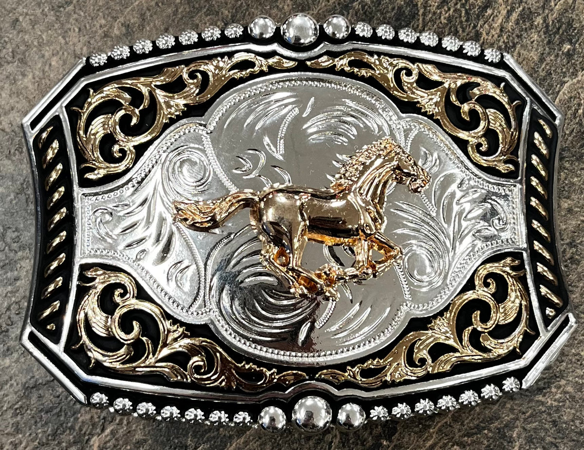 Running Horse Western Buckle
