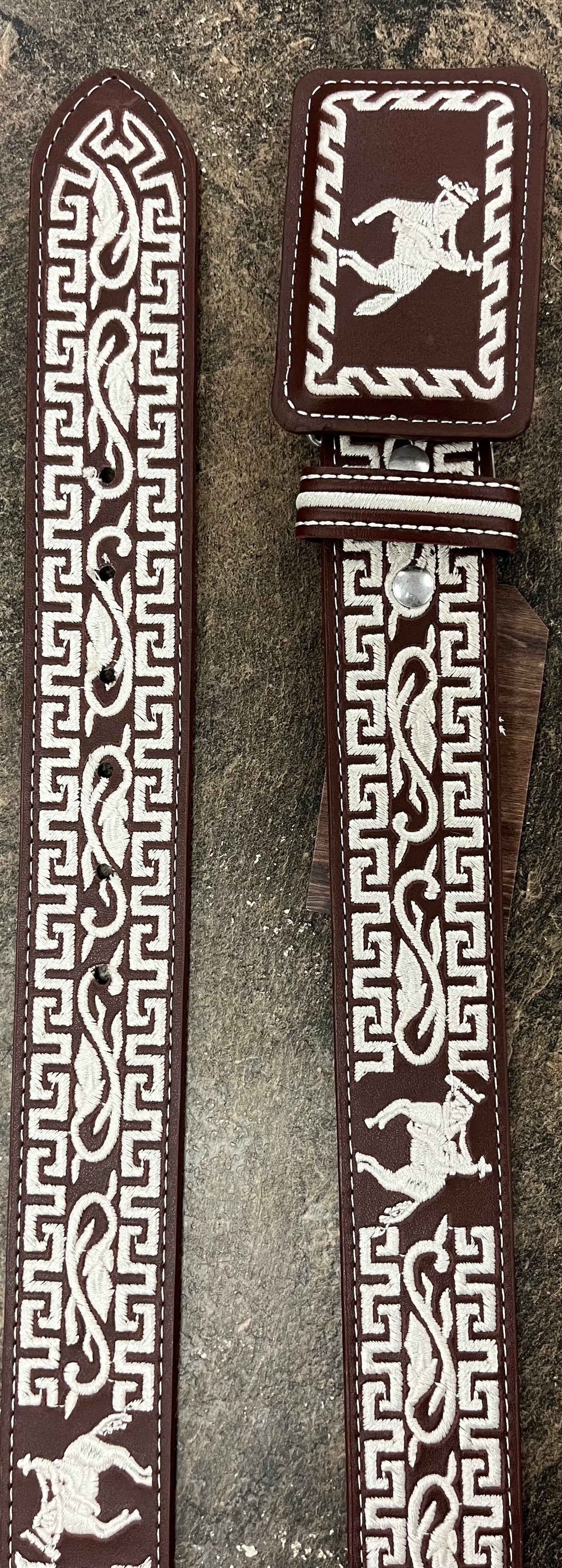 Handmade Charro Piteado Belt