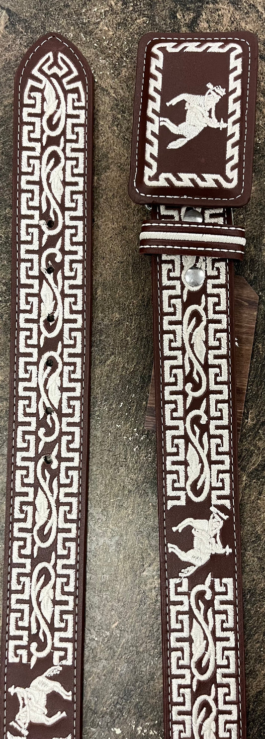Handmade Charro Piteado Belt
