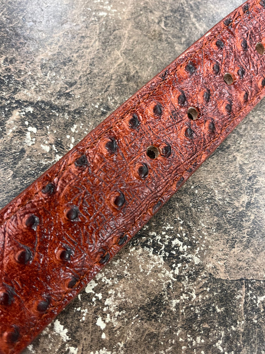Ostrich Leather Belt