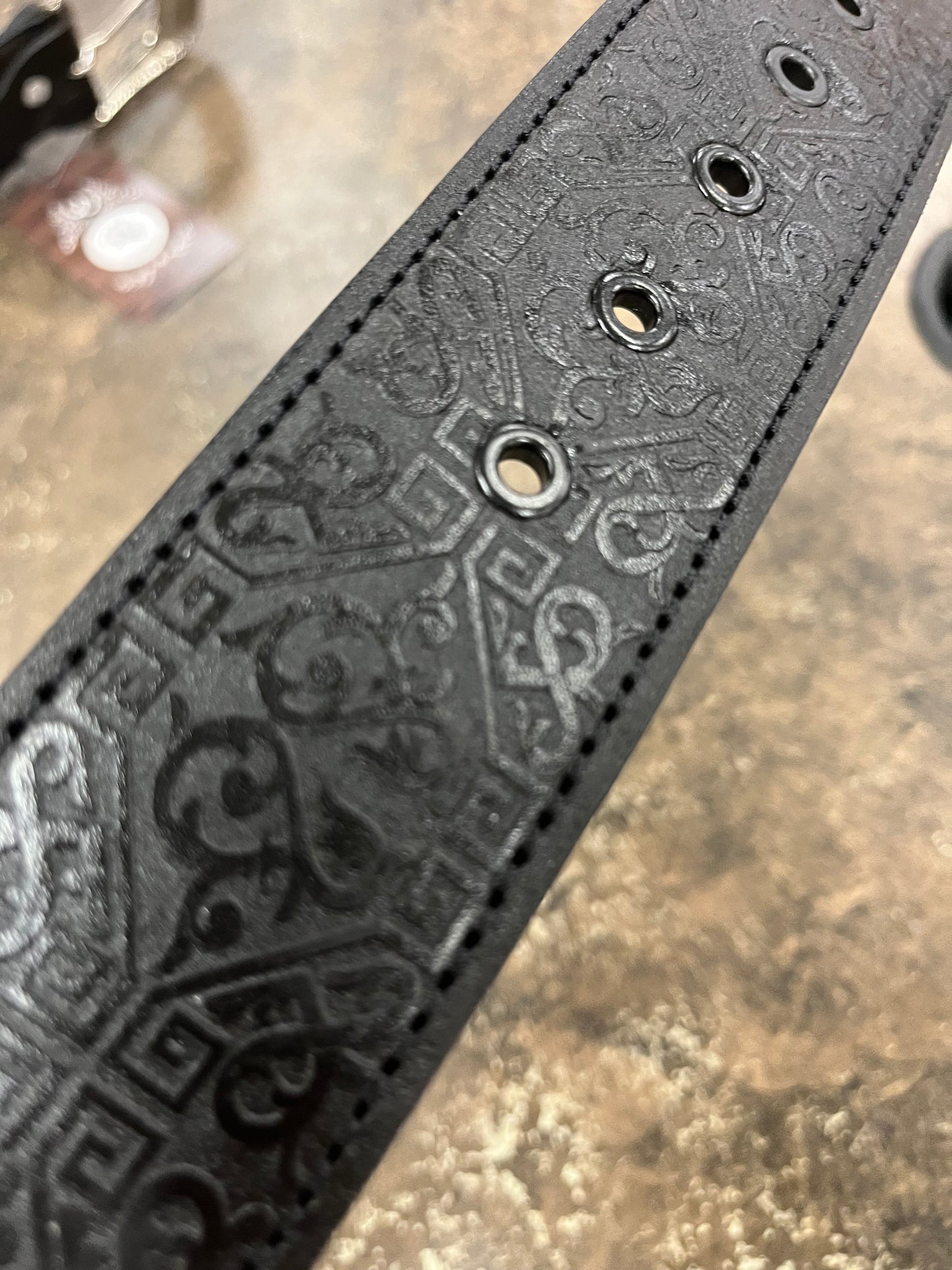 Hand-Tooled & Stitched Belt