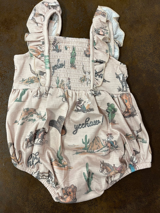 Shea Baby Out West Cowgirl Romper