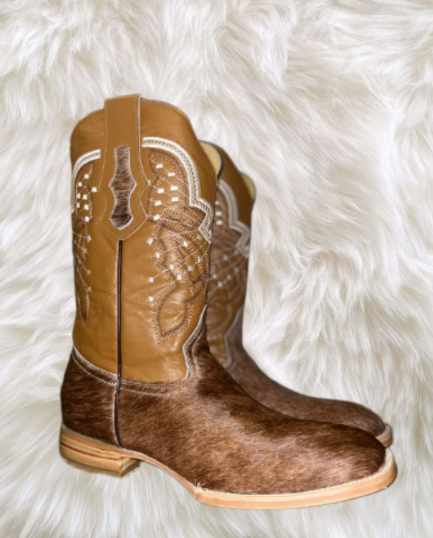 Natural Cowhide Boots