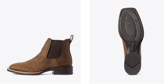 MNS Booker Chelsea Wide Square Toe Western Boot