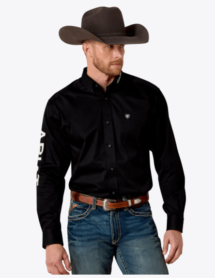 Ariat MNS Team Logo Twill Fitted Shirt