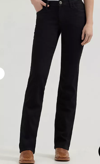 WMN Wrangler BLK Willow Mid Rise