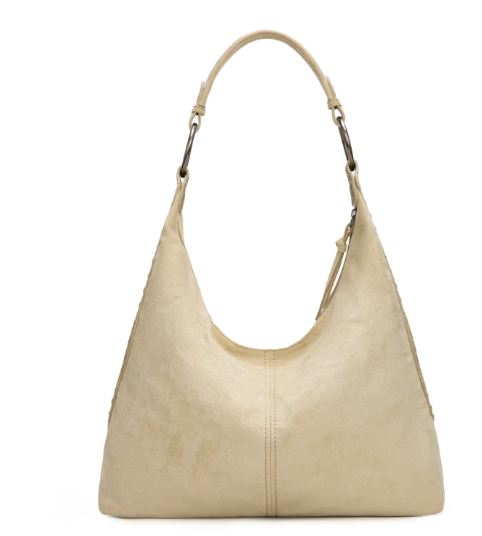 Wrangler Floral Tooled Hobo Bag with Pouch-Beige