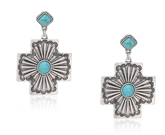 Rustic Couture's Cross Shape Earring