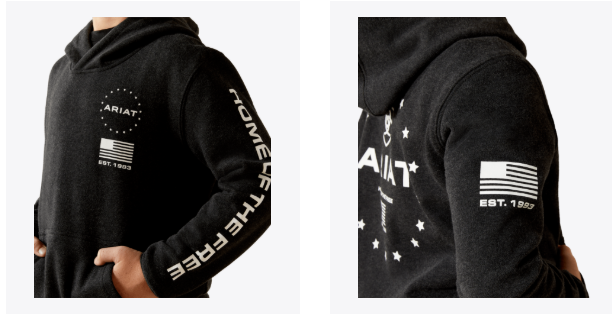 YTH Ariat Sponsor Patriot Hoodie