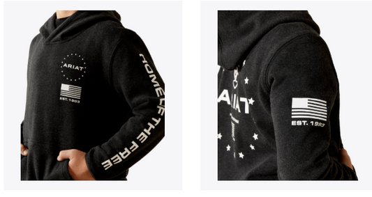 YTH Ariat Sponsor Patriot Hoodie