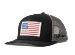 Ariat Men's American Flag Patch Black