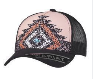 Ariat Ladies Cap Aztec Diamond Pink