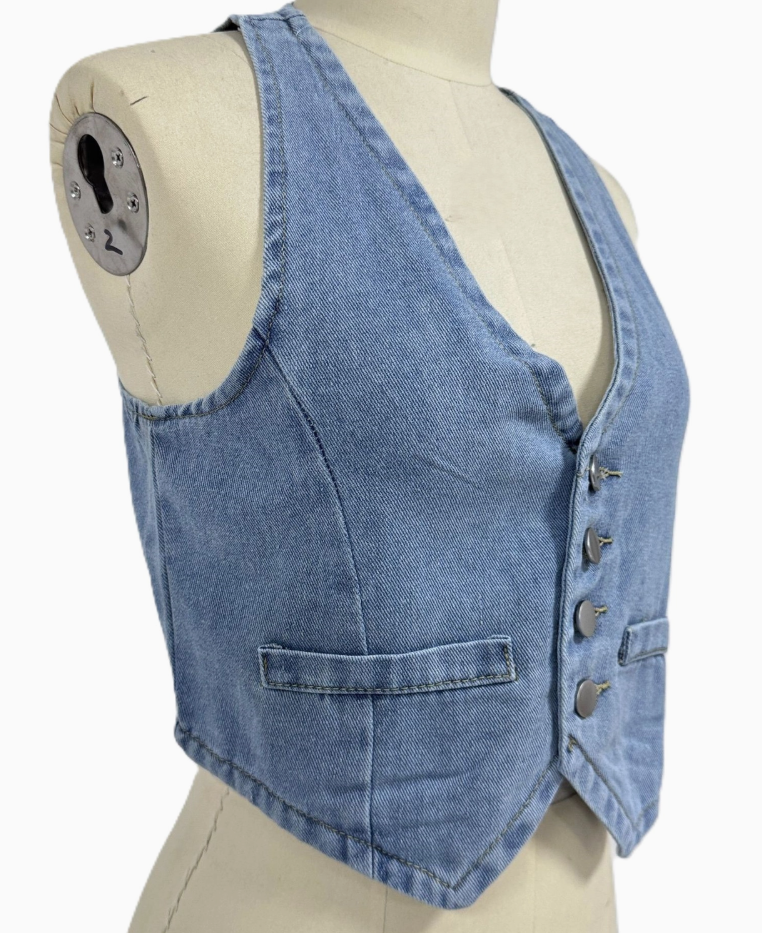 Denim Cowgirl Vest