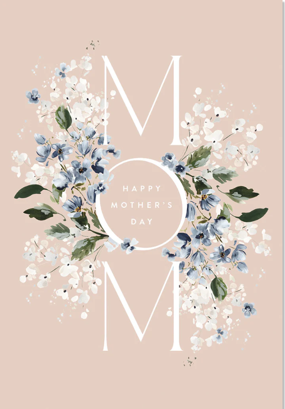 Floral Frame Delight Heartfelt Mother's Day Greeting Card