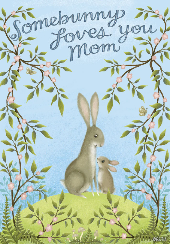 Hoppy Love Duo Cute Mother's Day Greeting Card