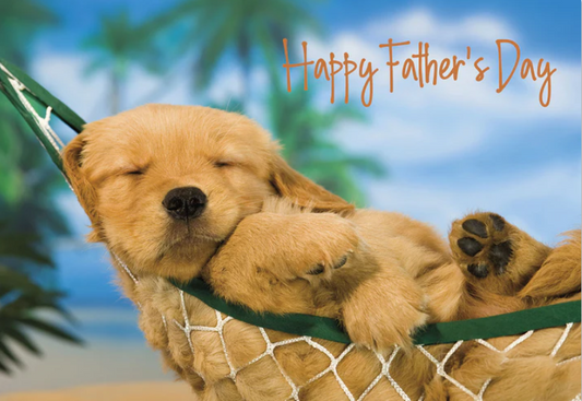 Puppy Dreams Cute Father's Day Greeting Card