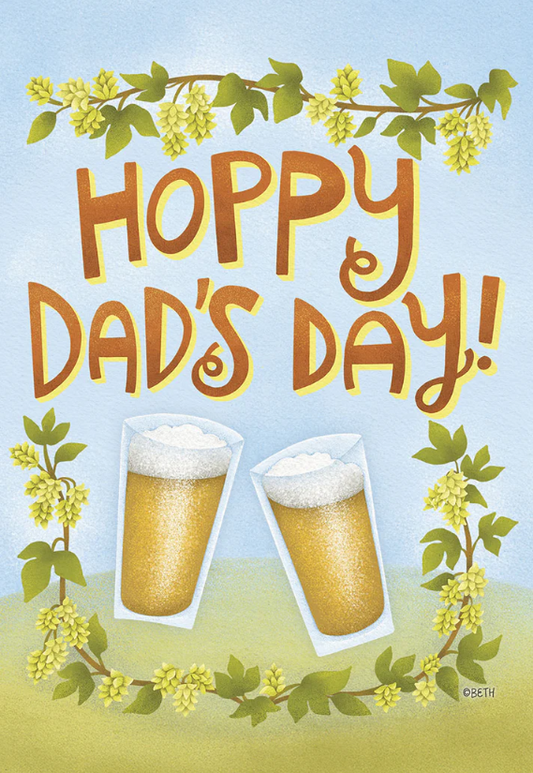 Frothy Good Wishes Lighthearted Father's Day Greeting Card